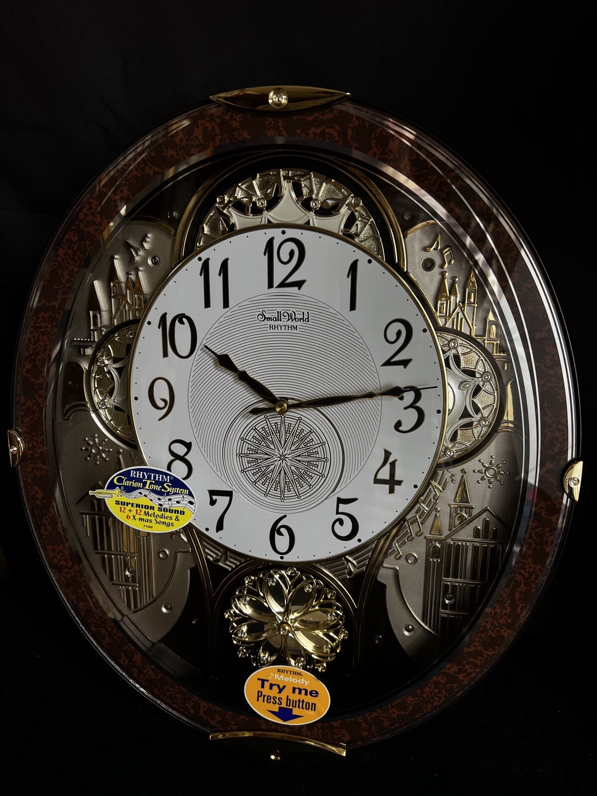 インテリア時計 RHYTHM Small World Lillput Hall 4FY605RN インテリア時計 RHYTHM Small World Lillput Hall 4FY605RN RHYTHM