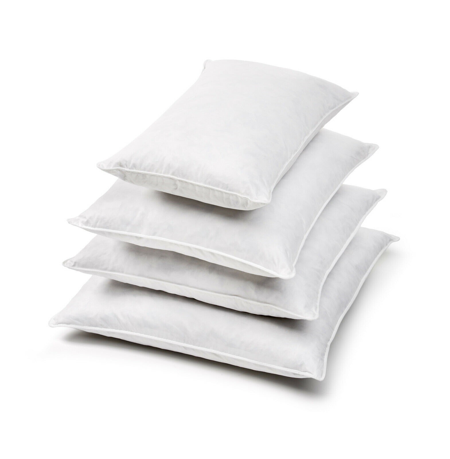 PACK OF FOUR LUXURY 100 SQUARE DUCK FEATHER CUSHION PADS FILLERS