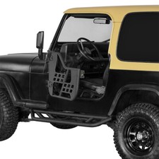 Offroad Half Doors Tube Trail Door Guards Fit 1976-1995 Jeep Wrangler Yj Cj-7