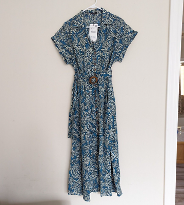 flutter sleeve smocked midi dress Flutter Sleeve Smocked Waist Dress, Gold Signature