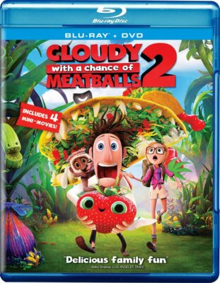 Cloudy with a chance of Meatballs 2 Blu-ray  DVD Disc NEW with au Quebec French