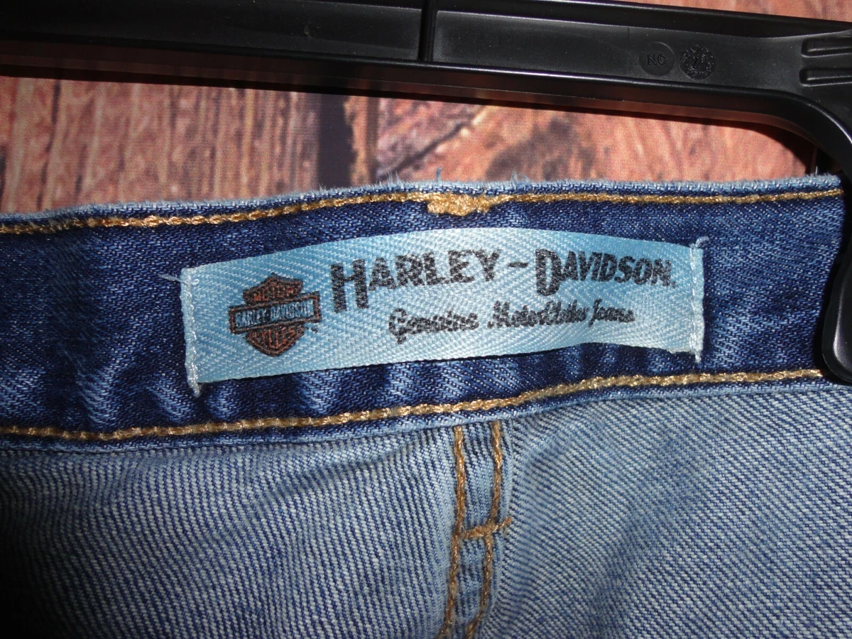 Harley Davidson Jeans Size 36 x 30 Original Relaxed Straight Blue Denim Cotton