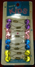 Vtg Girl Hair Ponytail Accessories '91, In Original Pkg NEW 8 Pcs.