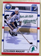 1990-91 Score Alexander Mogilny Rookie Card (RC) #43 Buffalo Sabres Low-Grade. rookie card picture