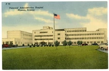 Linen Postcard ~ Phoenix, Arizona, Veterans' Administration Hospital