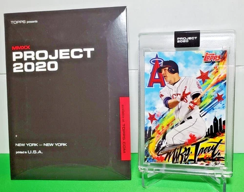 Topps Project 2020 MIKE TROUT by KING SALADEEN #399 With Box 12632 Made Angels