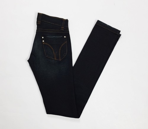 Please Damen Jeans Used S Skinny Blau Stretch Tailliert Denim 30% Rabatt T3892