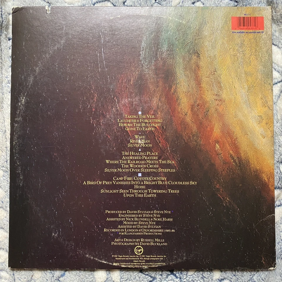 DAVID SYLVIAN - GONE TO EARTH FRIPP VIRGIN gatefold '87 US Japan 2 LP PROMO - Image 2 of 4