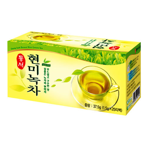 DONGSUH Korean Healthy Green Tea with Brown Rice (1.5g x 25 Tea Bags) 37.5g