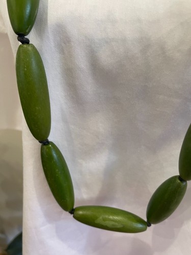 Elk wooden green beads. New with tags! - Picture 4 of 5