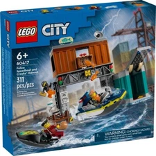 Lego City 60417 - Police Speedboat and Crooks’ Hideout Boat NEW