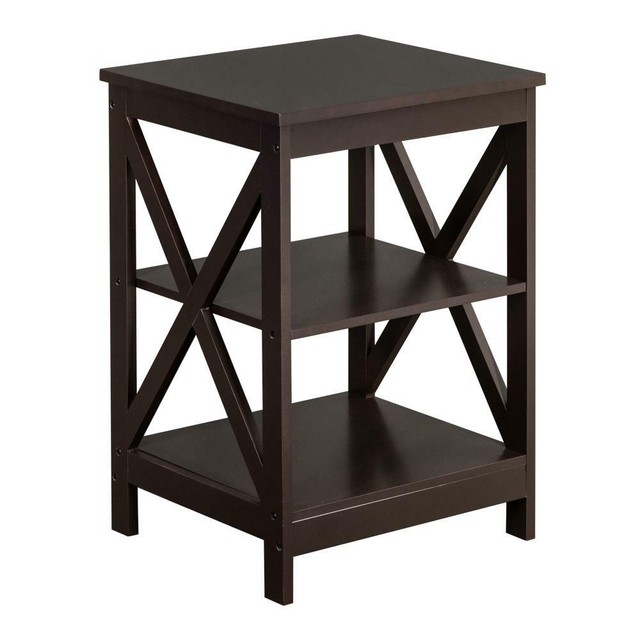 Wood 2 Pack End Side Bedside Table Nightstand Drawer Storage Shelf Bedroom Brown For Sale Online Ebay