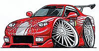 Mazda RX-7 Twin Turbo FD Fast Furious t-shirt rx7 Paul Walker Vin sizes S-3XL - Bild 1 von 2