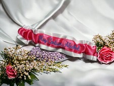 May Contain Alcohol Custom Colors Bridesmaid Bachelorette Garter Personalized