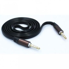 CABLE AUXILIAR PLANO COCHE ESTÉREO CABLE AUDIO ALTAVOZ CABLE ADAPTADOR Para TELÉFONO TABLET iPOD