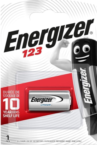 16x Energizer Fotobatterie CR123 3V Lithium 1er Blister CR123A - Picture 1 of 2