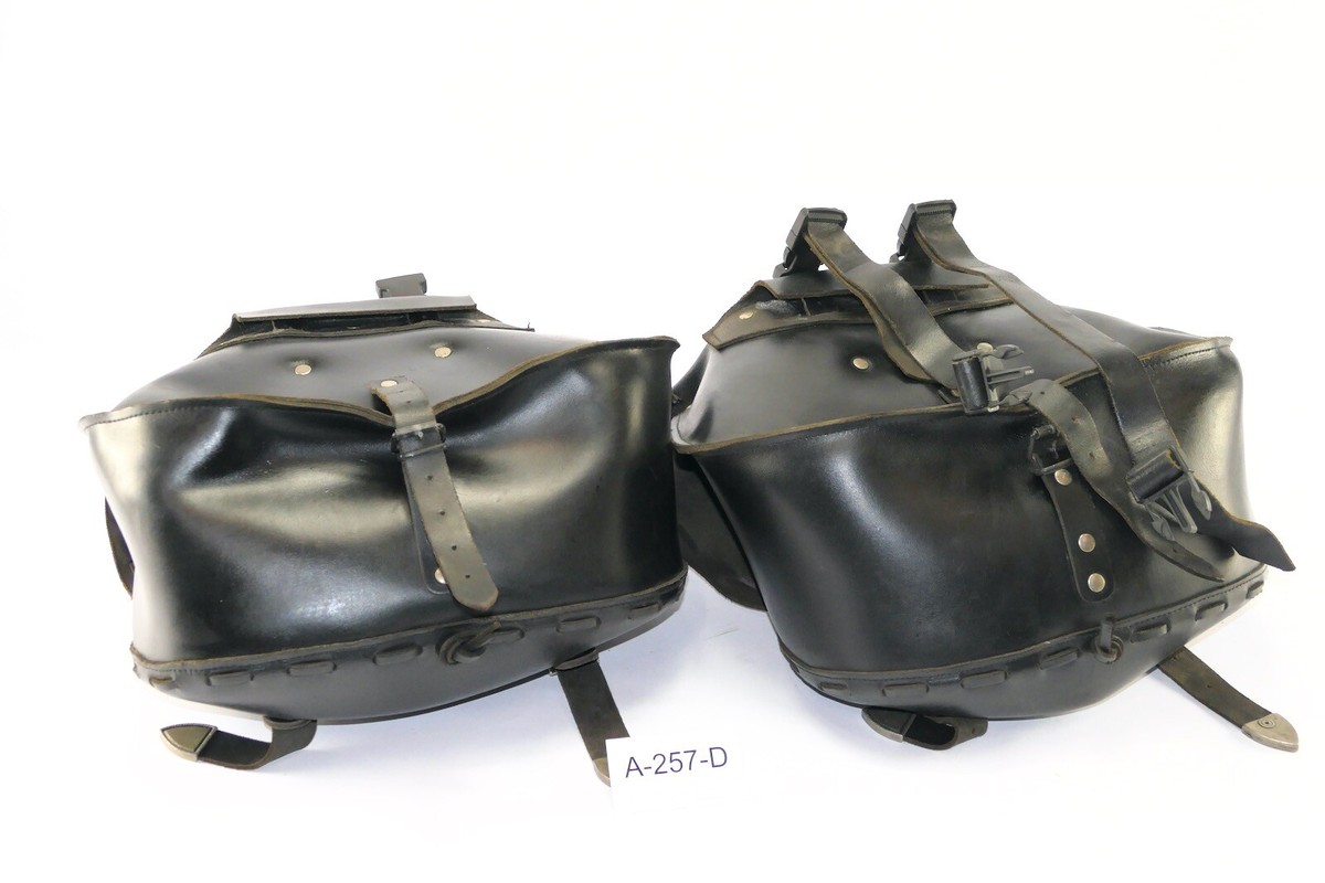 Yamaha XV 535 Virago 3BR BJ 1987 - Side bags GENUINE LEATHER A257D
