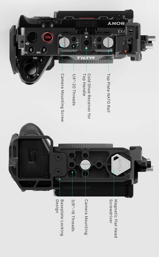 Tilta TA-T16-FCC-B Camera Cage Rig Holder Protector Support For Sony FX3 FX30 - Picture 7 of 8