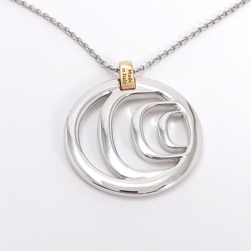 Damiani Damianissima 18k White Pink Rose Gold Diamond Pendant Necklace New - Picture 4 of 10