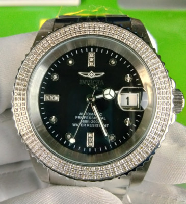 Invicta Pro Diver 38291 Diamond Automatic Watch 42 mm Steel 287 Diamonds WR 200M