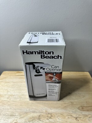 Hamilton Beach Can Opener Removable Lever Knife Sharpener Stainless 76700