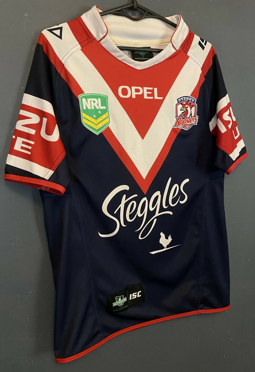 MENS ISC RUGBY LEAGUE SYDNEY ROOSTERS 2013/2014 HOME SHIRT JERSEY MAILLOT  SIZE S