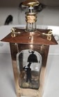 Vintage Bar Decanter Brass Glass Liquor Bottle Music Box "How Dry I Am" — photo 4