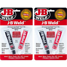 2x JB Weld Original Cold Weld Steel Reinforced Epoxy Glue Strong Bond JB8265