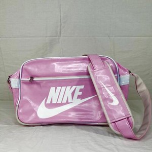 Nike Vintage Patent Leather Pink Gym Soccer Shoulder Bag