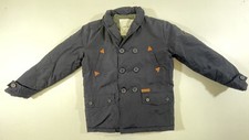 Ben Sherman Boys Navy Button Up Concealed Hood Fall Winter Jacket Coat 7