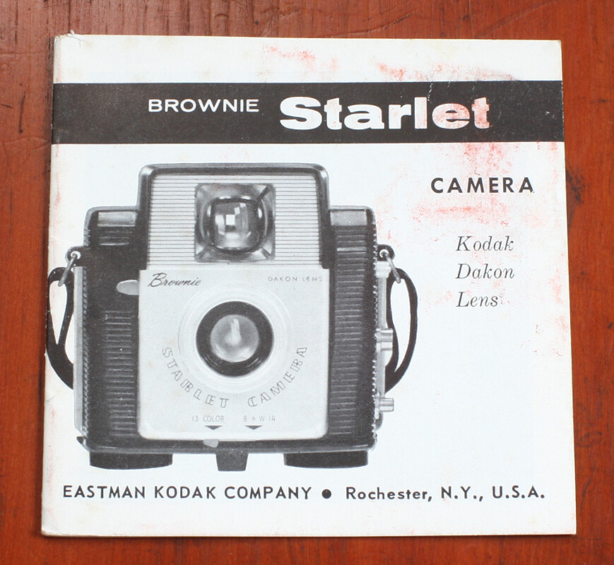 テスト KODAK BROWNIE STARLET INSTRUCTION BOOK/cks/200449 | eBay