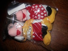 Disney Store Mickey and Minnie Mouse, 10 inch Bean Bags, New in Package