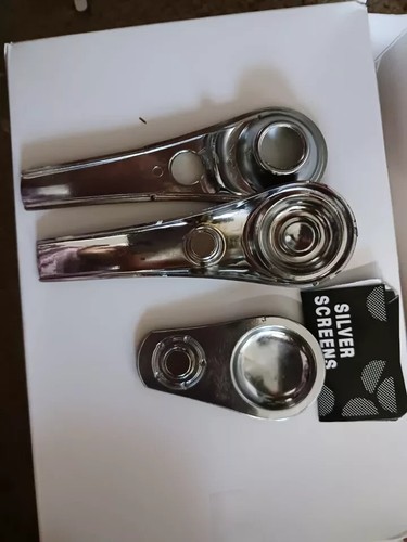 Cuchara Pipa Fumar Magnética Metal Tabaco Accesorios Hombre Regalo 2 Pantallas Plata - Imagen 2 de 3