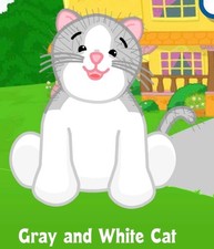 Webkinz Gray And White Cat Virtual Adoption Code PSI Cat Trick Trampoline