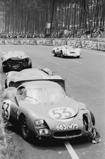 Jo Siffert Colin Davis Porsche 906 LE passes the crashed cars of G- Old Photo