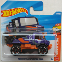 Hot Wheels Mercedes-Benz Unimog 1300L Violettmetallic/Orange Neu/Ovp Truck Hw