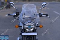 Touring Sichtschutz-Windschutz-Kit Klar FüR Royal Enfield Super Meteor 650 Aes