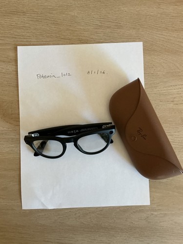 Ray-Ban Meta Headliner Sunglasses: Matte Black Frame, Clear Lens.