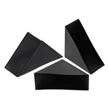 8Pcs Corner Protectors 28x82mm Plastic Right Angle Corner Guards Cushion, Black