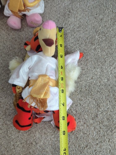 NEW Disney Store WINNIE THE POOH Christmas Bean Bag Plush Set of 4 Figures 2000 - Picture 5 of 7