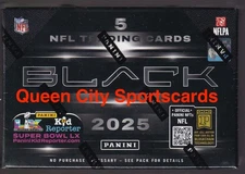 2025 Panini Black Football Factory Sealed Hobby Box