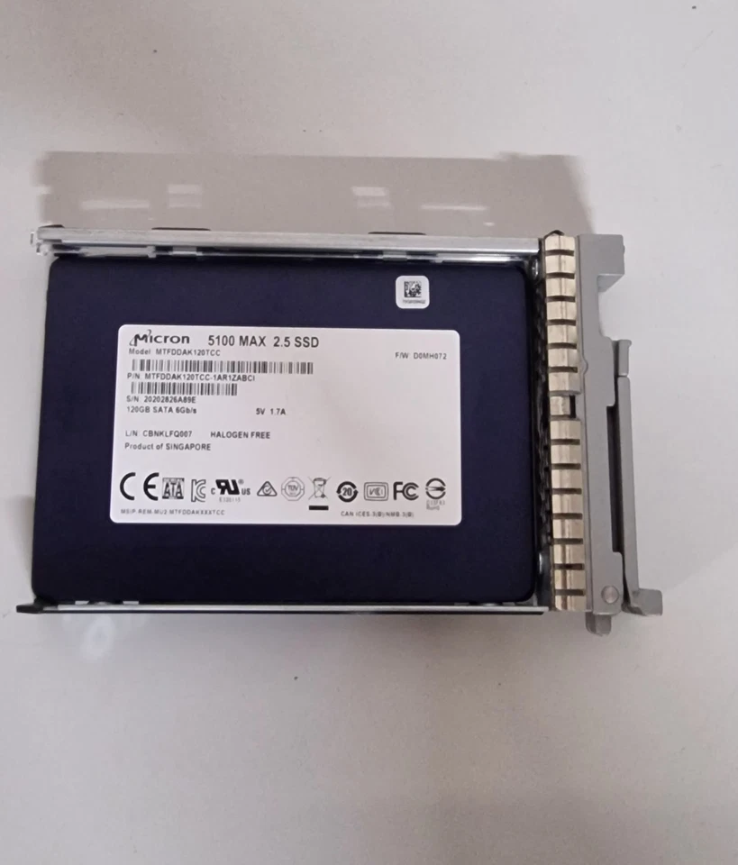 Cisco Micron 5100 Max SSD 120GB 2,5 " SATA 6G UCS SD120GBMS4-EV - Immagine 2 di 3