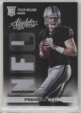 2013 Panini Absolute Rookie Premiere Materials NFL Prime 5/25 Tyler Wilson 0b2