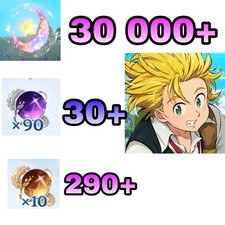 Seven Deadly Sins Orgins 30000+ Star Fragments 290+ Hero Tickets NA and EU