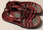 Earth Rossa Red  Leather Strappy Slingback Sandals Women’s 7.5 B Casual Comfort