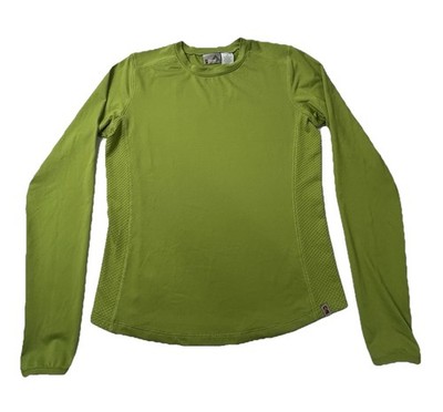 Alpine Design Long Sleeve Athletic Top Womens Medium Green Performance Stretch