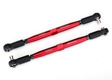 TRA7748R TOE LINKS, X-MAXX TUBES RED-ANODIZED, 7075-T6 ALUMINUM, STRONGER THAN