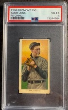 1909-11 T206 Piedmont Addie Joss Pitching 350 PSA 4 (VG-EX)