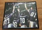 Purple People Eaters Autographed Minnesota Vikings Framed 16X20 Photo BAS TSE