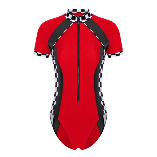 Womens One Piece Bodycon Jumpsuit Racing Suit Leotard Pool Party Bodysuit Bar - Picture 31 of 84